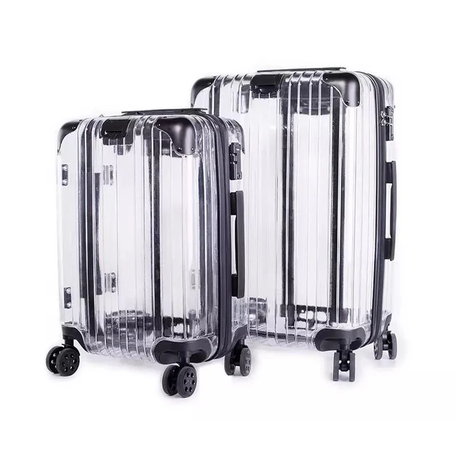 20 24 Inch Brand Rolling Luggage Box And Travel Bags Carry On Hand Trolley Suitcase 4 Wheels Spinner Transpa Bag In From 20 24 Inch Brand Rolling Luggage Box And Travel Bags Carry On Hand Trolley Suitcase 4 Wheels Spinner Transpa Bag In From