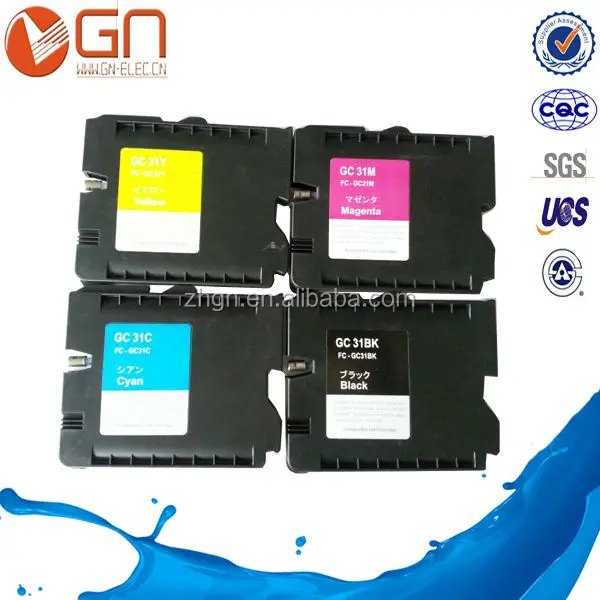 

Promotion products 4Pcs (1set) Compatible for RICOH Sublimation INK GC31 GC-31 Ink Cartridge compatible for Ricoh Gx e3300