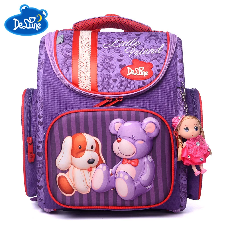

2019 School Bags Children Backpacks kids Orthopedic School Backpacks Polyester 3D carton school Backpack Boys Mochila Infantil