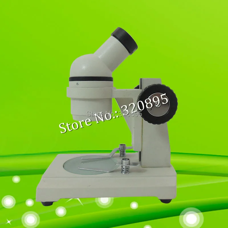 

WF10X Eyepiece Portable 20X Metal Monocular Dissecting Stereo Microscope Animal Plant Ore Jewelry PCB Observing Microscope