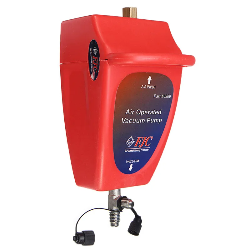4.2CFM A/C Air Conditioning System Tool Air Operated Vacuum Pump Auto 1/2 ACME (R134a) & R12 Connector 80~150PSI Air Pressure 4.2CFM A/C Air Conditioning System Tool Air Operated Vacuum Pump Auto 1/2 ACME (R134a) & R12 Connector 80~150PSI Air Pressure