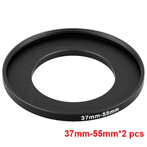 

JUST NOW High-quality 2PCS 37-55MM Step-Up Ring Filter Adapter (37MM Lens to 55MM Accessory) (2 PCS Ring Filter Adapter)