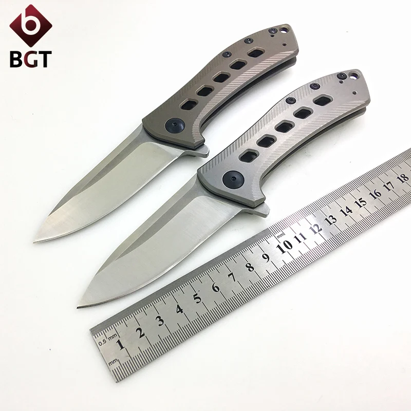 

BGT 0801 Hunting Pocket Folding Knife M390 Steel Titanium Handle Survival Tactical Camping 0801BRZ Knives Combat EDC Multi Tools