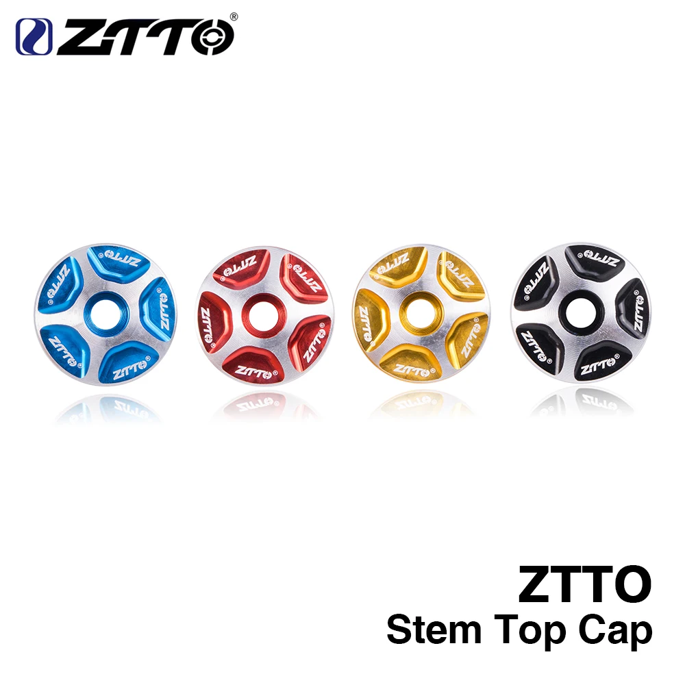 ZTTO MTB Bicycle Headset stem Top Cover Cap fork 1-1/8" Threadless Headsets Aluminum Alloy Parts Mountain Road Bike