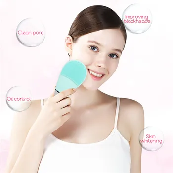 

Mini Electric Facial Cleaning Massage Brush Washing Machine Handheld Waterproof Silicone Face Skin Care Exfoliator Cleanser