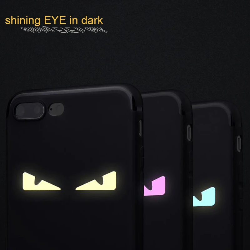 

Devil Eyes For iPhone 7 Case Newest Shine Induction Silicone Back TPU Phone Cases For iPhone 7 7 Plus 6 6s 6 Plus Case Cover