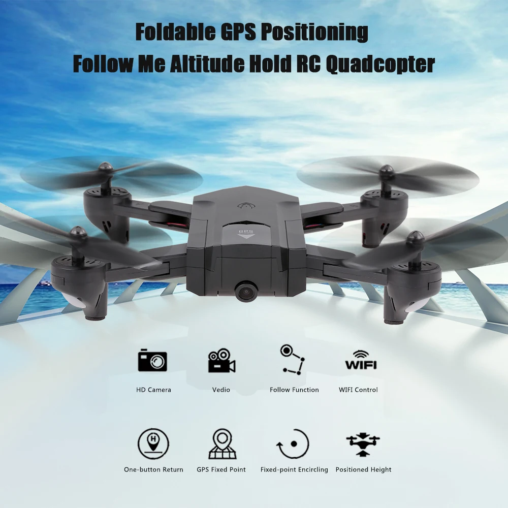 

SG900-S 720P 1080P HD Camera Drone GPS Positioning Wifi FPV Professional Drone Foldable Selfie RC Quadcopter Dron