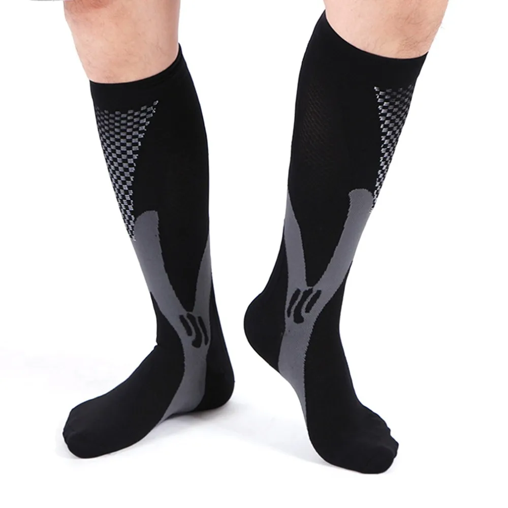 Удобные Эластичные Компрессионные носки унисекс для мужчин и женщин разных размеров, Новое поступление