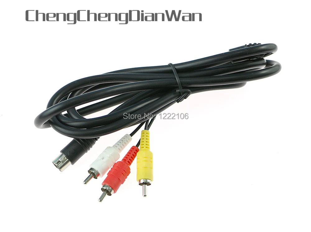Лидер продаж ChengChengDianWan 6 футов 1800 мм ретро бит AV RCA аудио видео кабель для Sega Genesis 2 3