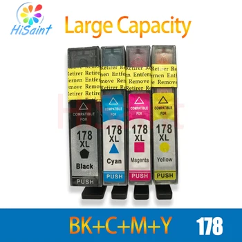 

Hisaint For HP178 178XL Ink Cartridge For HP photosmart 5510 5515 6510 7510 B109a B109n B110a Printer