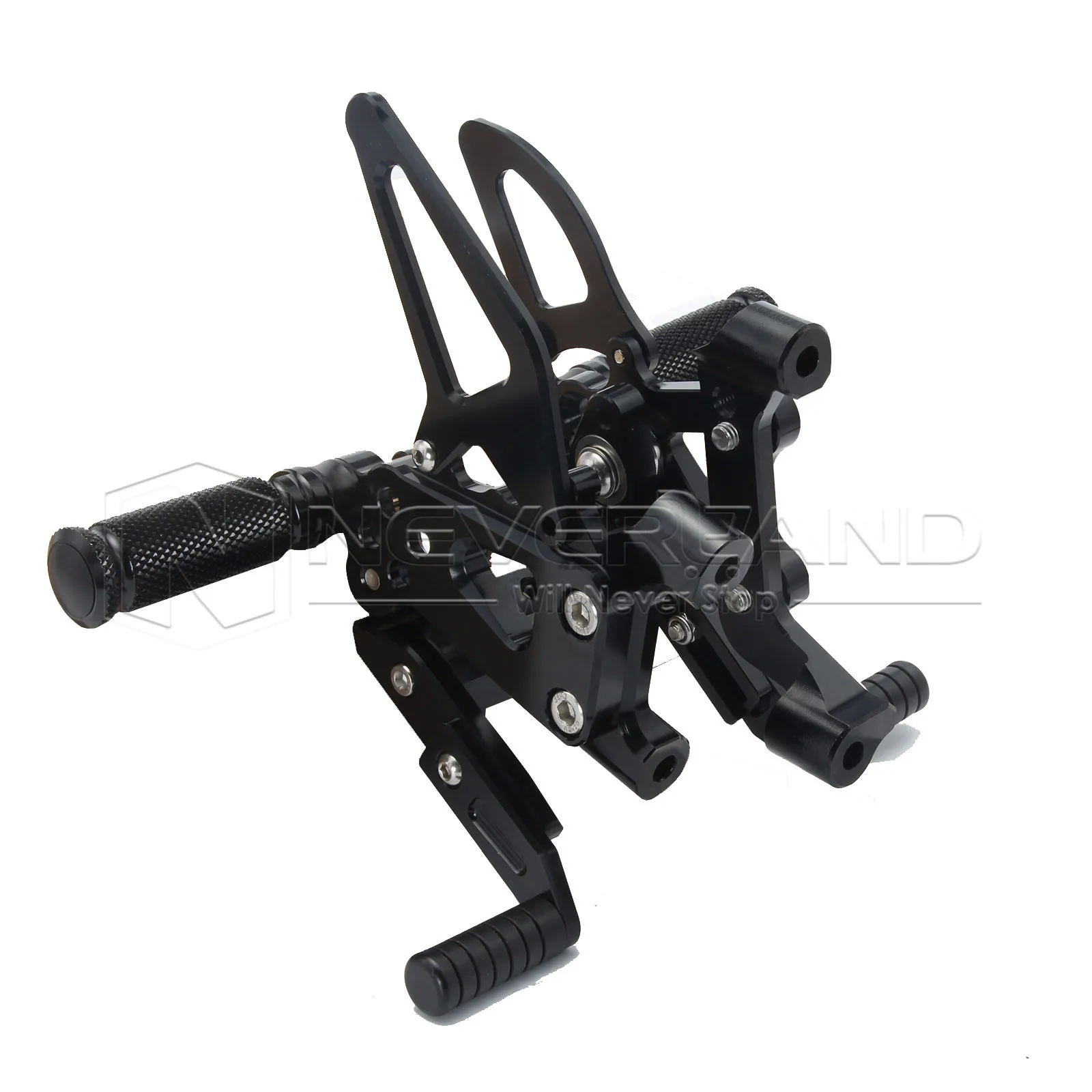 

Black Foot Rests CNC Rear Set Adjustable Rearsets Foot Pegs Motorcycle Footrests For Ducati 1199 PANIGALE/S D20