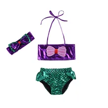 Arloneet/ г. Купальный костюм из двух предметов с бантом для маленьких девочек, купальный костюм, купальный костюм, набор для волос, пляжная одежда для купания, одежда для малышей