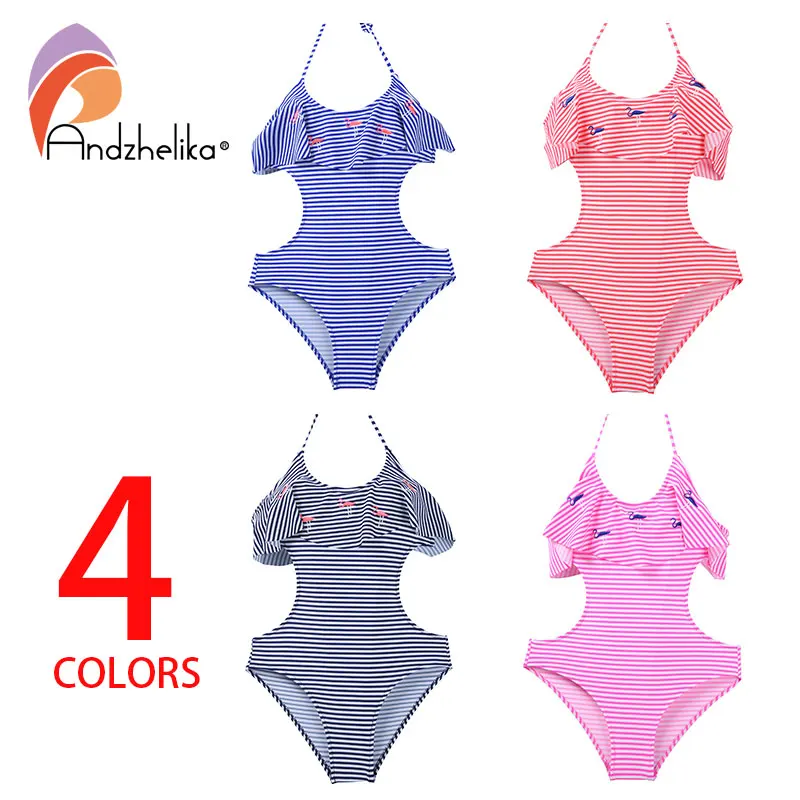 Andzhelika bikini 2018 купальник монокини для девочки AK1897|Комбинезоны| |