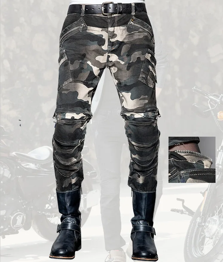 camo motorcycle jeans