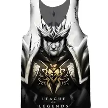 Майка Мужская Лига Легенд игра жилет спортивные Тэнк-топы Спортивная рубашка без рукавов аниме уличная летняя жилетка дропшиппинг S-5XL