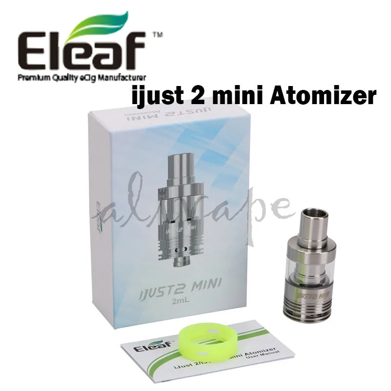 Original Eleaf iJust 2 Mini Atomizer 2.0 ml Tank Adjustable with EC Head  0.3ohm Connection With 510 Battery or Box Mod zhutu