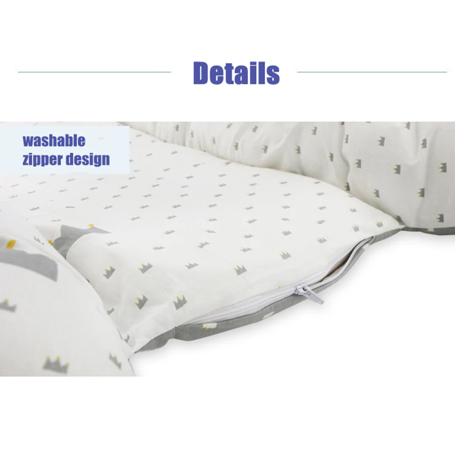 Travel Foldable Portable stripde Solid baby sleeper cotton Baby bed Newborn crib Baby soft bed for 0-36M baby 80*50*10cm