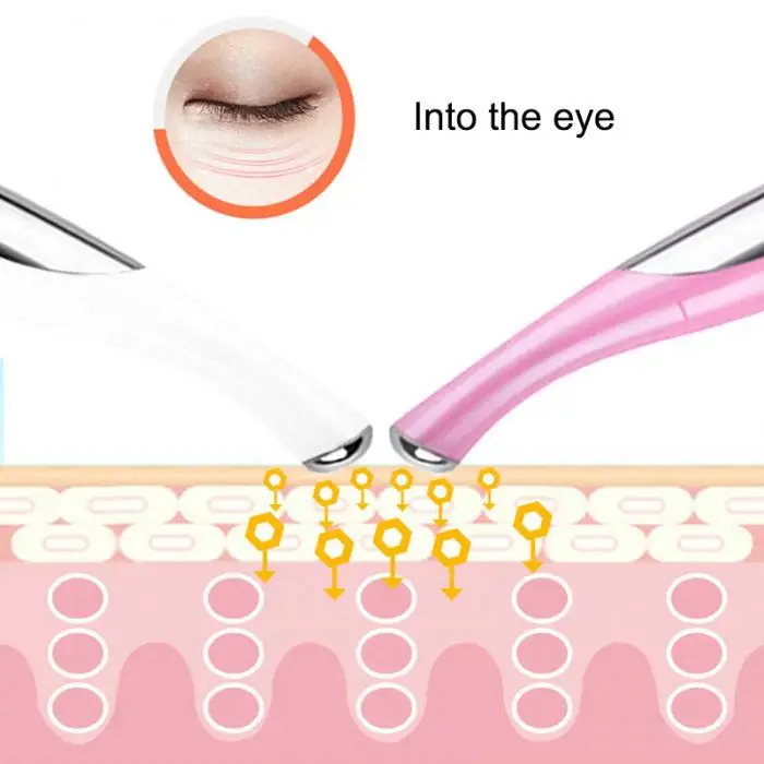 Электрический массажер для глаз мини глаза морщин темные круги перо удаления против старения отрицательных ионов вибрационный массаж