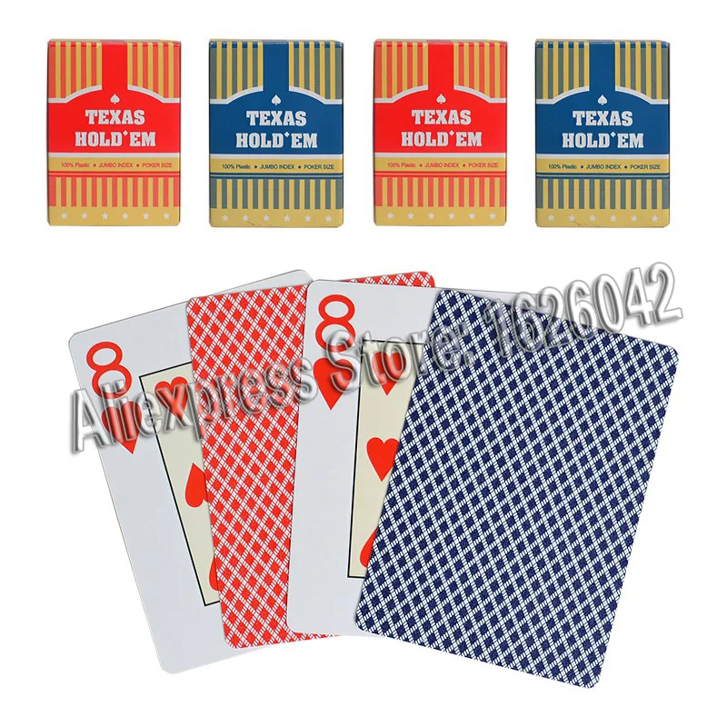 2 Pack Texas Hold'em Plastic Playing Cards