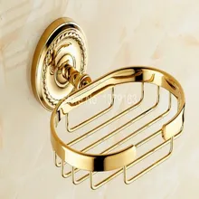 Luxury Bathroom Accessory Gold Color Golden Brass Wall Mounted Bathroom Soap Dish Basket Holder aba607 Luxury Bathroom Accessory Gold Color Golden Brass Wall Mounted Bathroom Soap Dish Basket Holder aba607