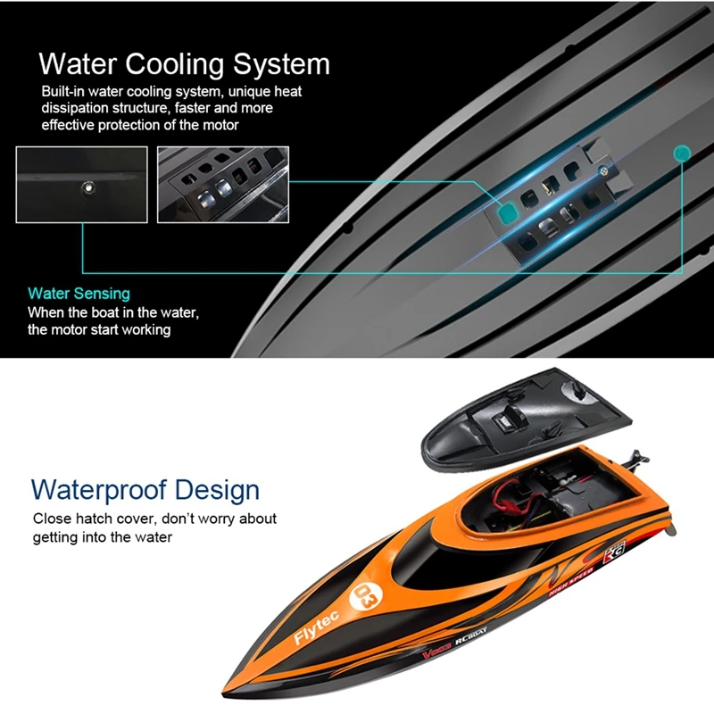 Fltec высокоскоростной пульт дистанционного управления лодка гоночный пульт дистанционного управления лодка детский подарок