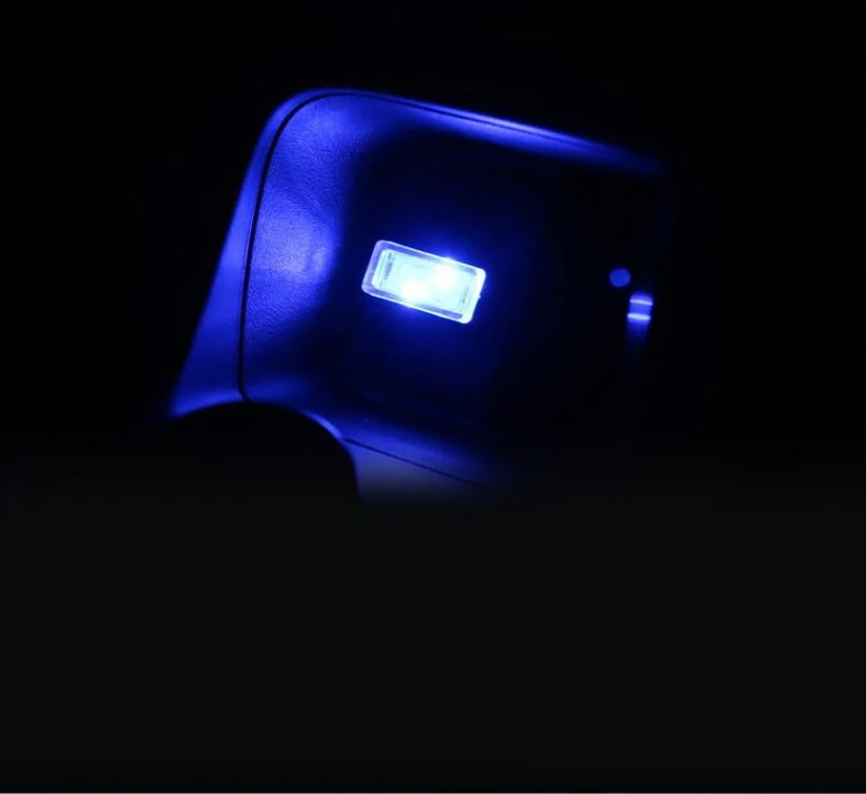 USB ночник светодиодный Автомобильный интерьер атмосферная лампа ножная