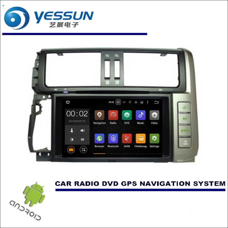 

YESSUN For Toyota Prado 2010~2013 - CD DVD GPS Player Navi Radio Stereo Screen Car Multimedia Navigation Wince / Android System