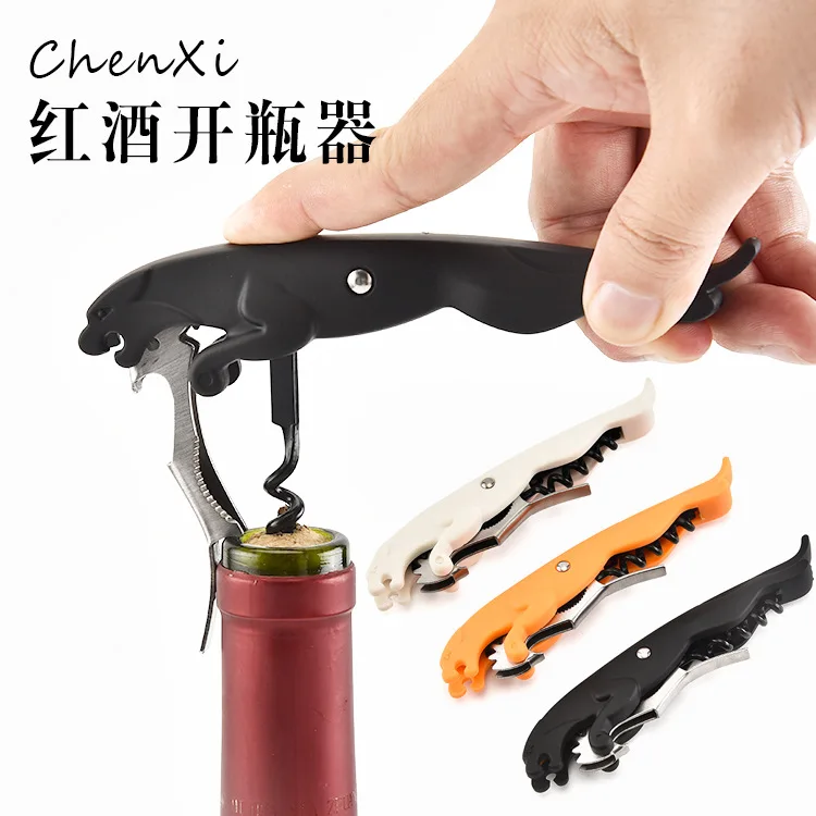 Multifunctional Leopard Bottle Opener Hippocampal Knife Wine Red Wine
