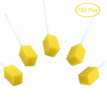 MUNKCARE одноразовые стоматологические тампоны клещи швабры для чистящей пены стоматологическая клиника хирургические тампоны желтый