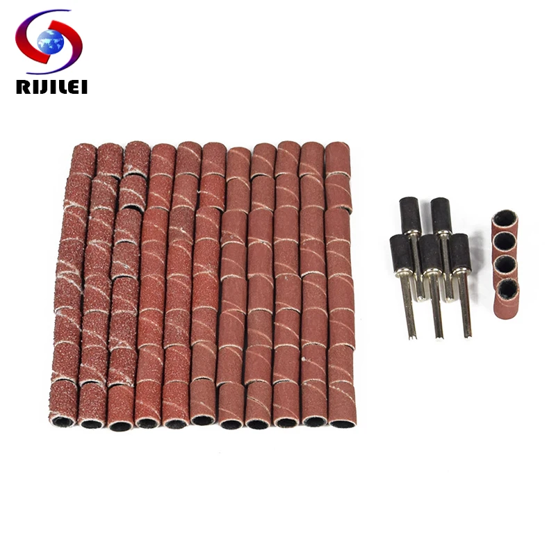 

RIJILEI 92Pcs Sanding paper wheel Bit Set Suit Mini Drill Rotary Tool Fit Dremel Grinding,Carving,Polishing tool sets