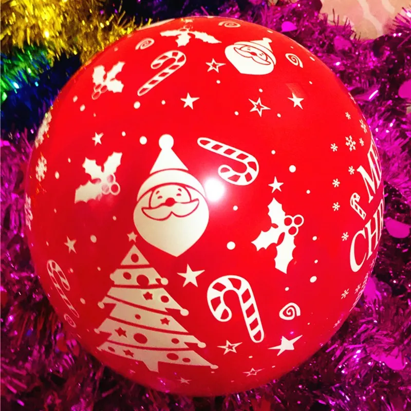 100 шт., 50 p, 12 дюймов, 2,8 г, романтические шары с изображением снежной елки, оленя, украшения для дня рождения, детские игрушки, декоративные воздушные шары, шары на Рождество, год
