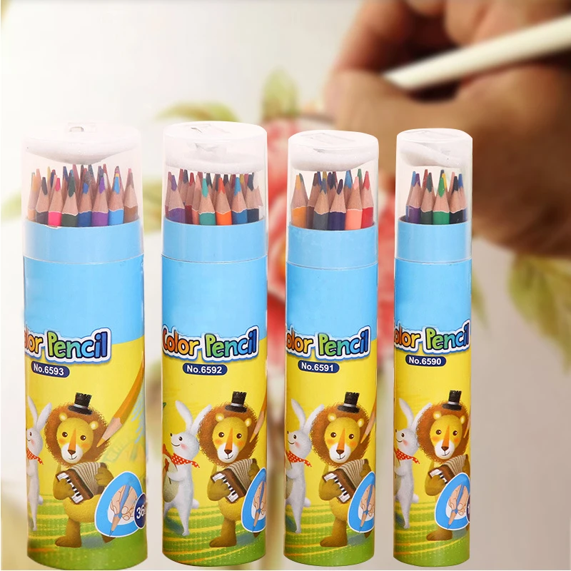 

12/18/24/36 Colors Naturl Wood Pencils Set Lapis De Cor Artist Painting Oil Colored School Pencils