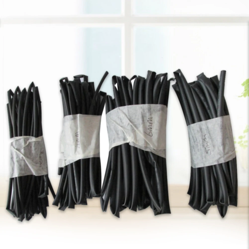 

4PCS/Set DIY Heat Shrink Tube Assortment Auto Cable Polyolefin Repair Tools Insulated Sheath Connector 3mm 4mm 5mm 6mm Diameter