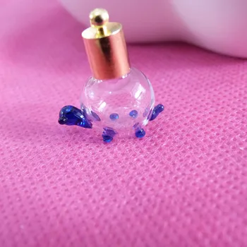 

20pcs/lot 5x18mm blue turtle shape rice vial glass wishing bottle & cap & rubber for diy pendant charms