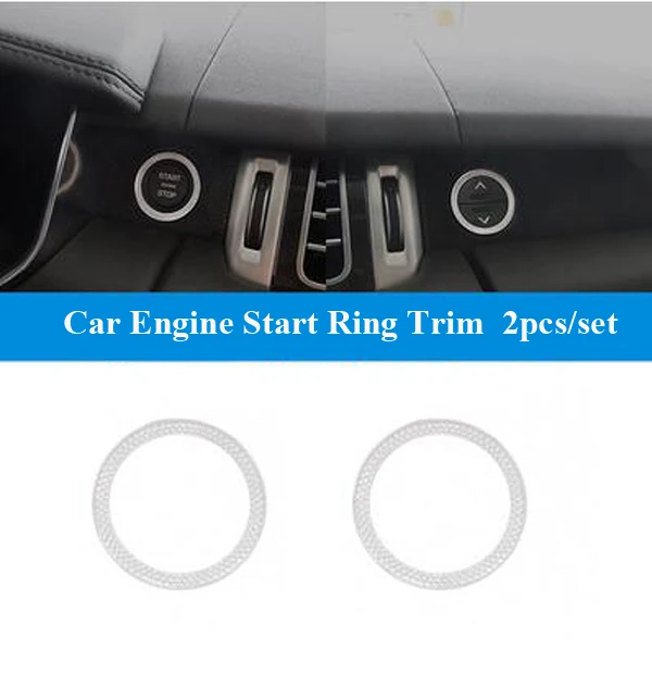 Us 17 99 2pcs Set Car Engine Start Ring Trim For Range Rover Vogue Se 2013 2019 Range Rover Sport 2014 2019 Storage Switch Ring Parts In Interior