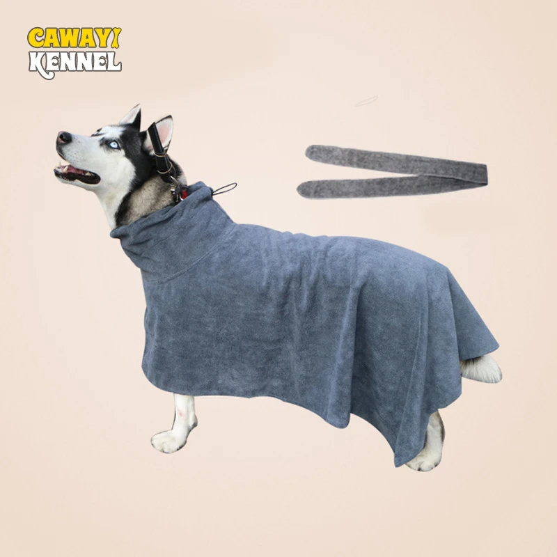 

CAWAYI KENNEL Polyester Pet Dog Absorbent Bath Towel Pet Dog Strong Drying Towel Cleaning Supplies Bathrobe for Pet D1487