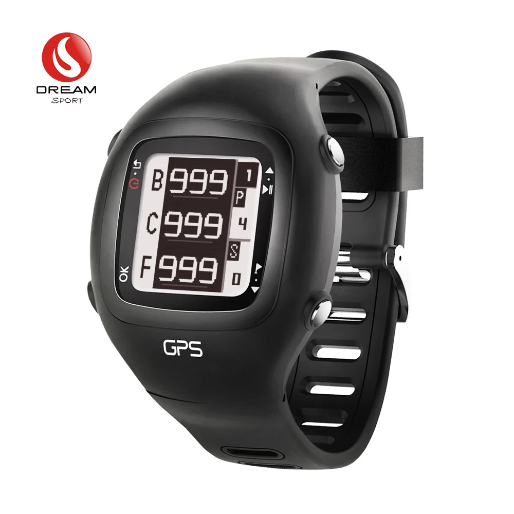 

DREAM SPORT GPS Golf Watch Golf Rangefinder Scorecard Course Preloaded Layout/Hazard/Hole/Sunset/Time DGF201