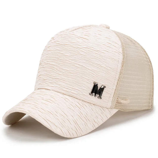 [Rancyword] 2017 New Fashion Baseball Caps For Women Summer Mesh Cap Hats Adjustable Bone Solid Color Hip Hop Hat Lady RC1180