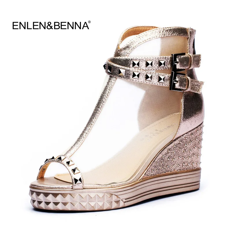 

women sandals 2016 summer fashion brand design wedge sandals thick heel Boots girls sandals cool Roman ankle boots plus size