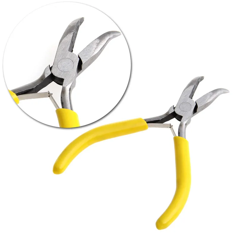 

DIY Mini Bent Nose Jewelry Pliers Practical Jewelry Handmade Carbon Steel Tool Jewelry Pliers