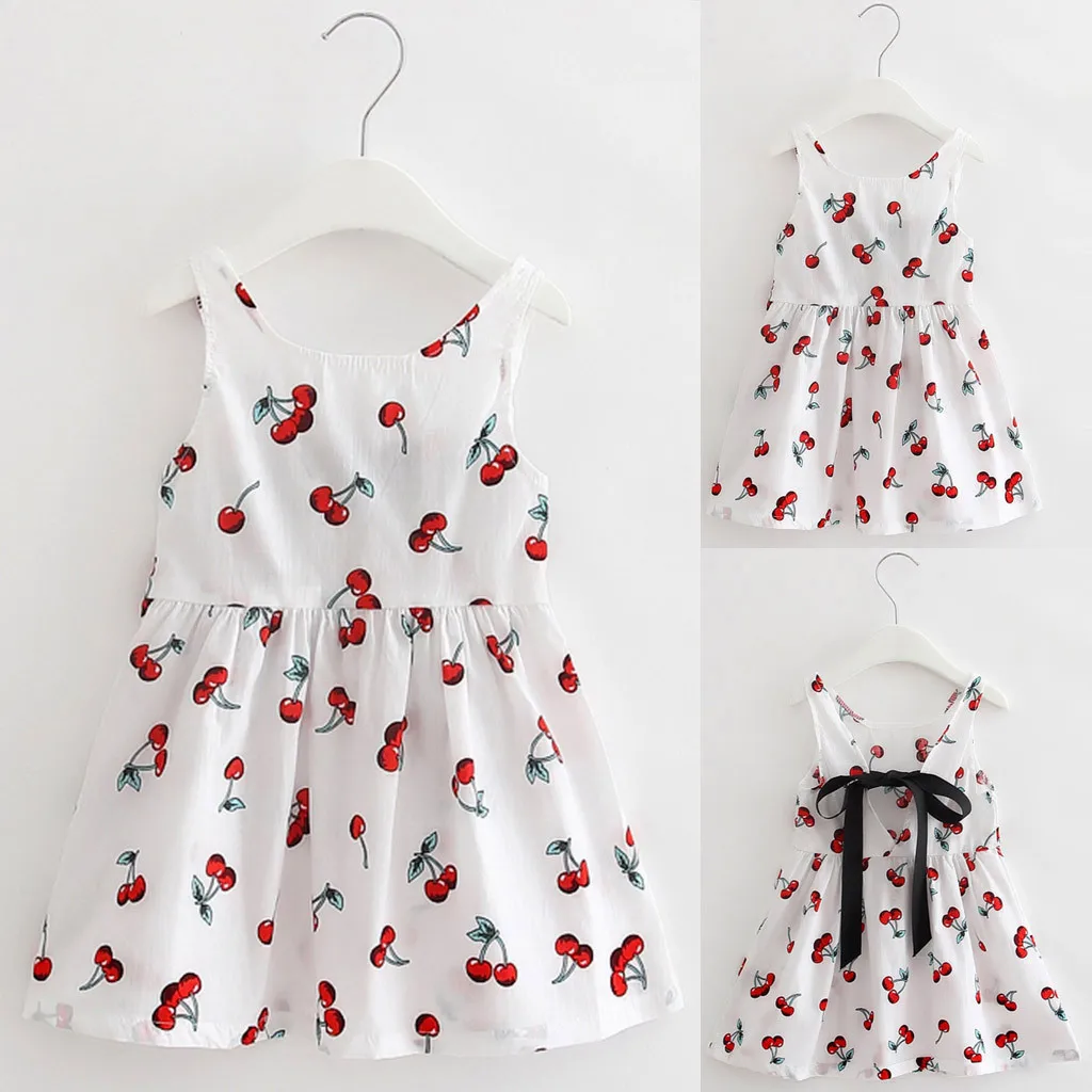 

Summer Baby girl dress Toddler Girls Summer Princess Dress Kids Baby Party Wedding Sleeveless Dresses