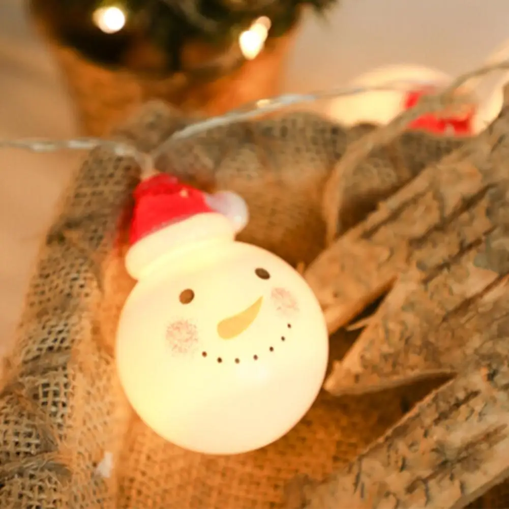 Lumi вечерние 3 м светодиодный очаровательный Рождественский Снеговик гирлянда свет ночник для дома сад вечерние Новогоднее украшение