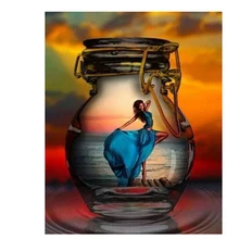 Полный квадратный Круглый Алмаз Картина на заказ фото 5d алмазная вышивка распродажа изображение горного Хрусталя Мозаика танцор girlZP-2214