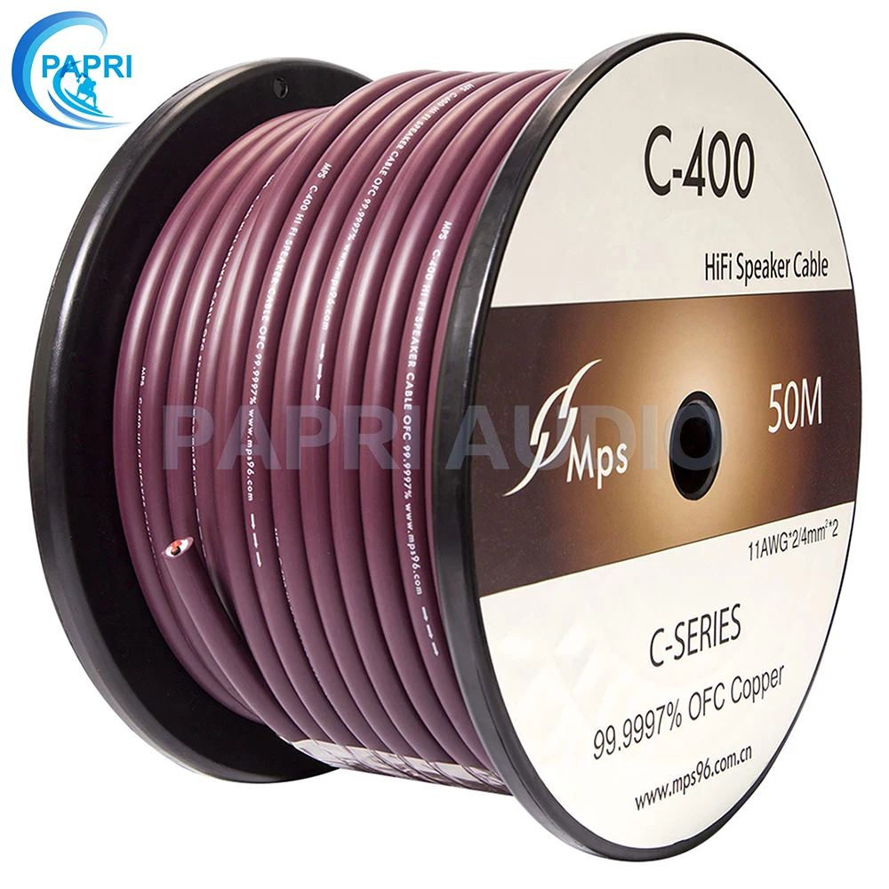 Аудиокабель PAPRI HIFI MPS C 400 99.9997% OFC провод динамика для сигнальной линии усилителя