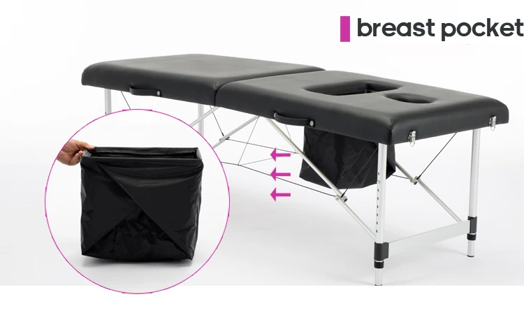 185*70CM Breast beauty massage table portable foldable salon furniture Weight Loss Fumigation Physical Therapy massage bed