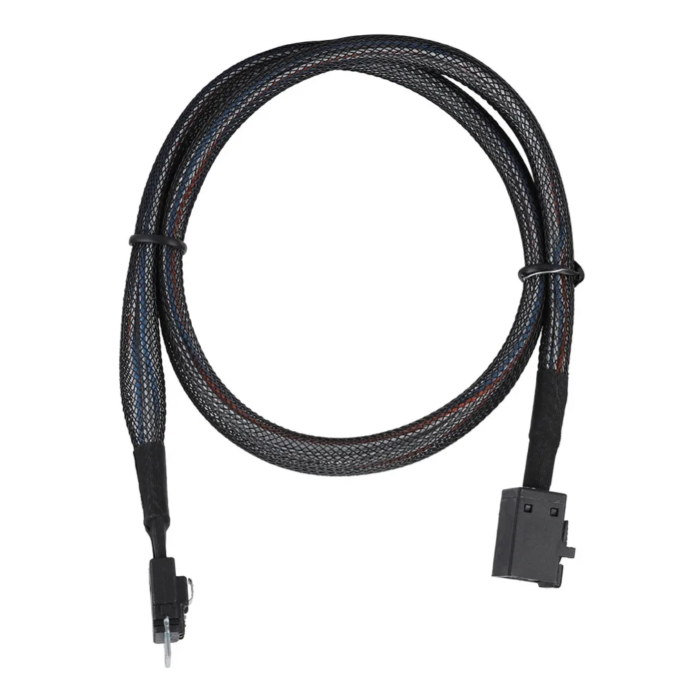 

CableDeconn MINI SAS 38P SFF-8654 to SAS HD SFF8643 Server Hard Drive HDD Data Transmission Cable 0.5M 1M