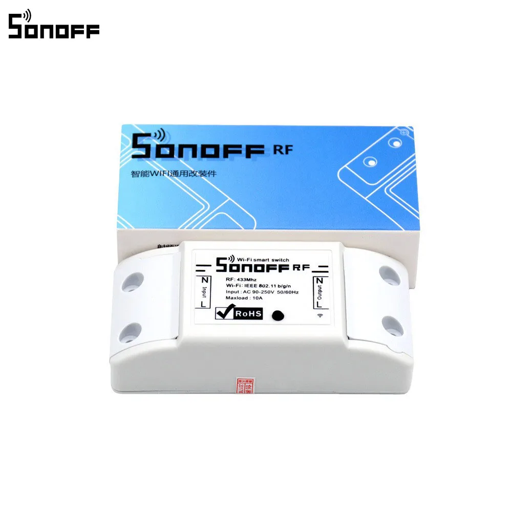 Смарт выключатель Sonoff радиочастотный Wi Fi 433 МГц|Интегральные схемы| |
