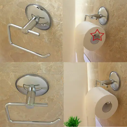 Beautiful Self Adhesive Hanging Bathroom Toilet Paper Roll Holder Hanger Stainless Steel | Дом и сад