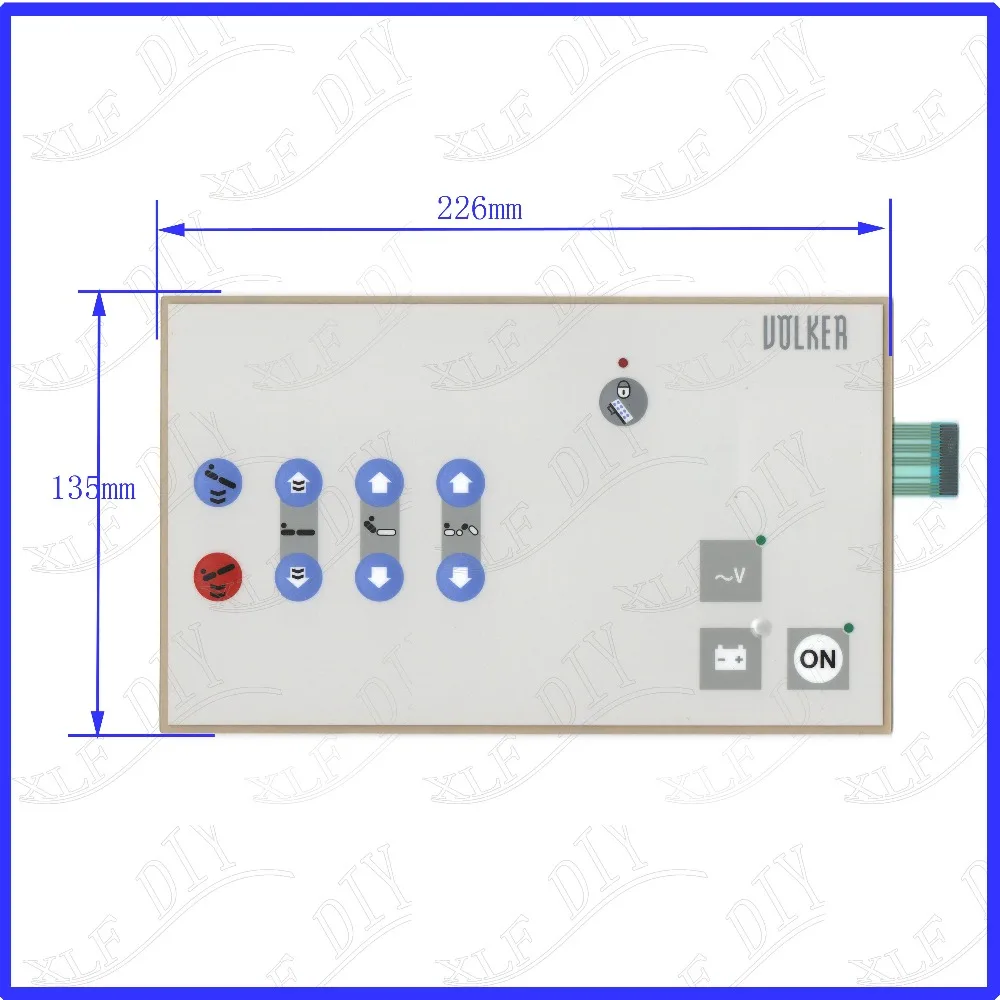 

ZhiYuSun Kienzle Systems touchsensor glass New Touch Screen Replace for DOLKER Membrane key panel 226mm*135mm