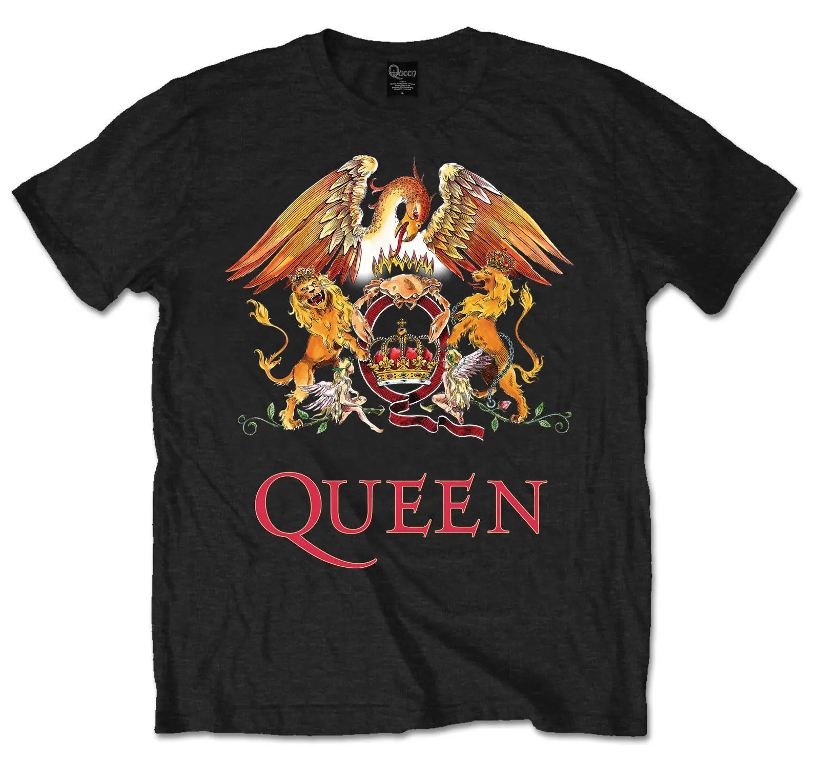 Queen Crest Logo Freddie Mercury Rock Official Tee T Shirt Mens Unisex Sleeves Boy Cotton Men T Queen Crest Logo Freddie Mercury Rock Official Tee T Shirt Mens Unisex Sleeves Boy Cotton Men T